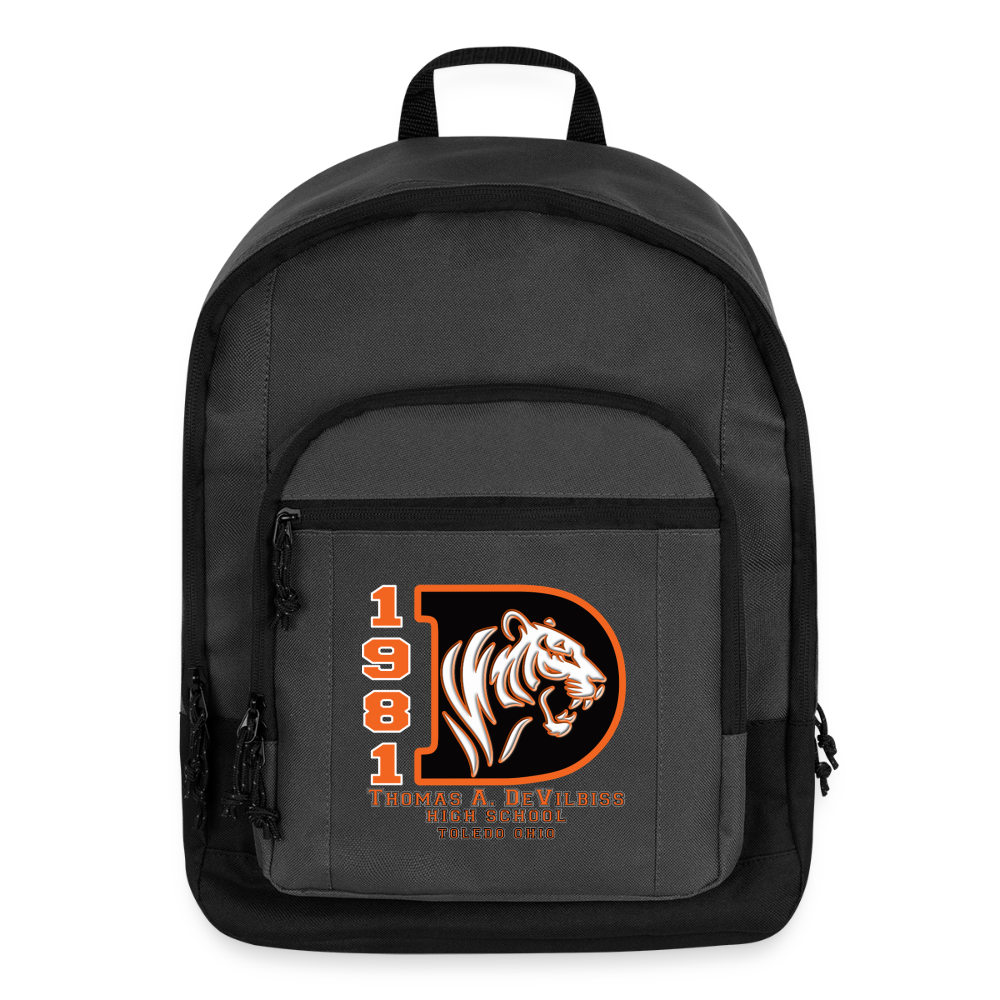 Big D 1981 DeVilbiss High School Basic Backpack - charcoal grey