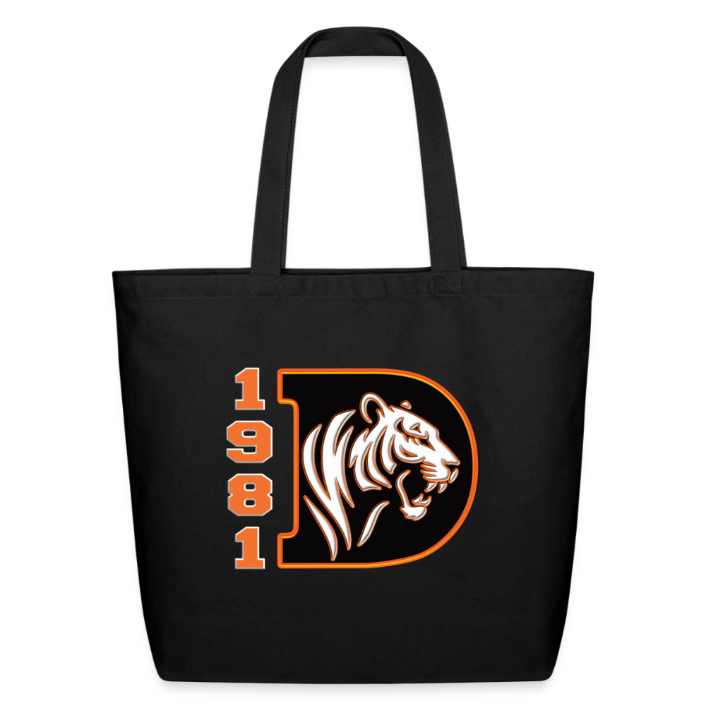 TIGER 4 LIFE 1981 Eco-Friendly Cotton Tote - black