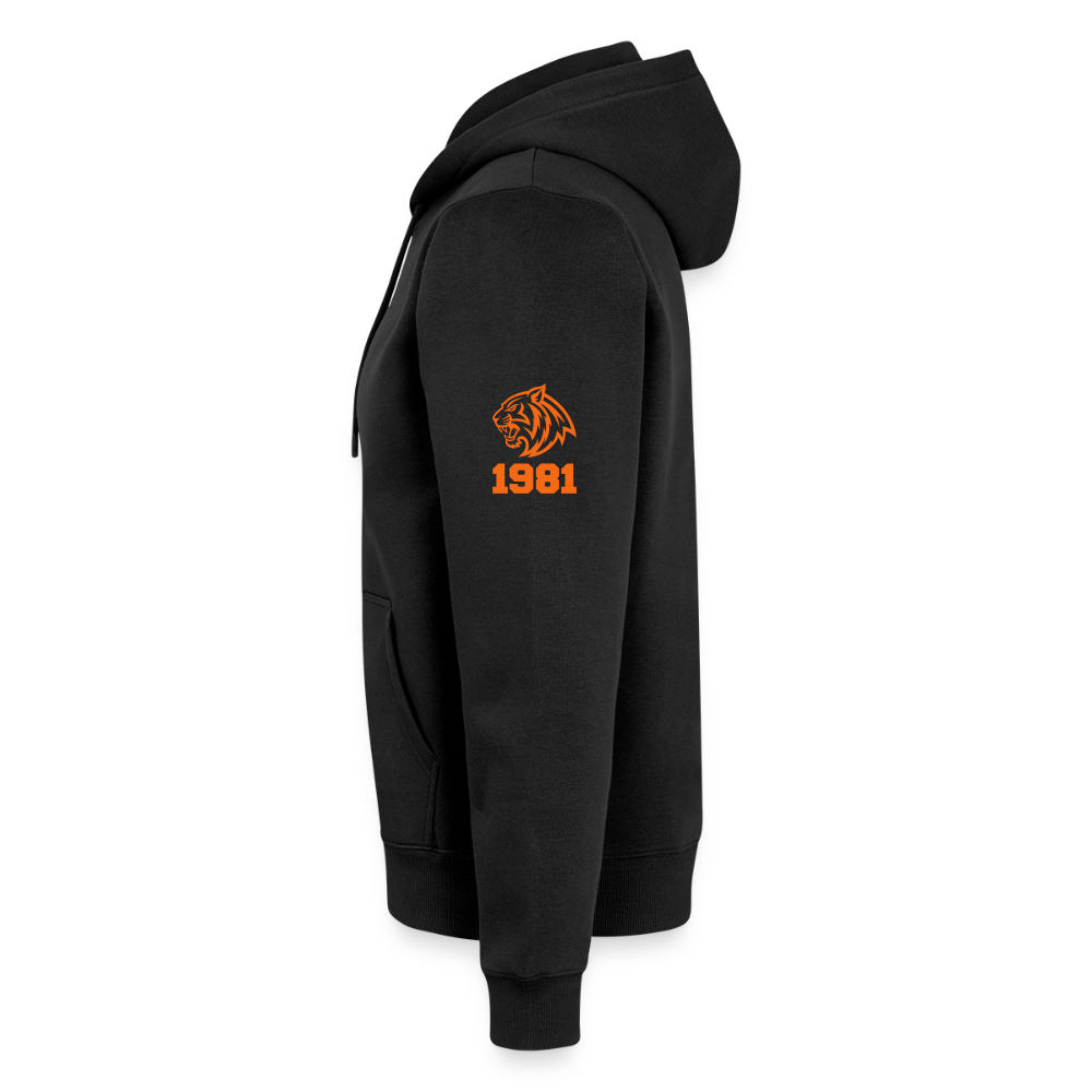 Tiger 4 Life four panel (left, right, front and back) DHS 1981 Unisex Premium Organic Zip Hoodie - black