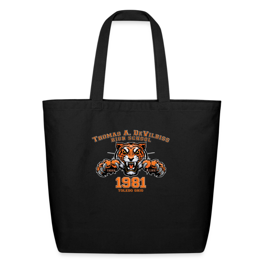 TIGER 4 LIFE 1981 Eco-Friendly Cotton Tote - black
