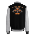 DeVilbiss Tiger 4 Life 1981 Unisex College Sweat Jacket - black/heather grey