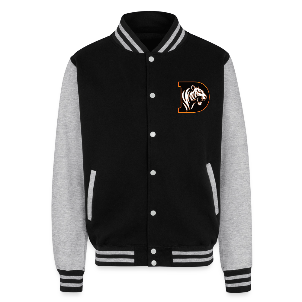 DeVilbiss Tiger 4 Life 1981 Unisex College Sweat Jacket - black/heather grey