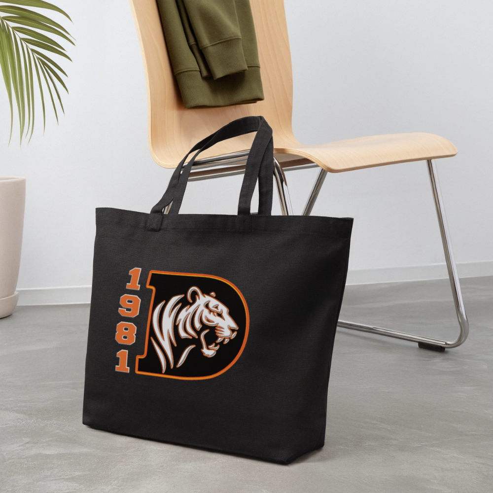 TIGER 4 LIFE 1981 Eco-Friendly Cotton Tote - black