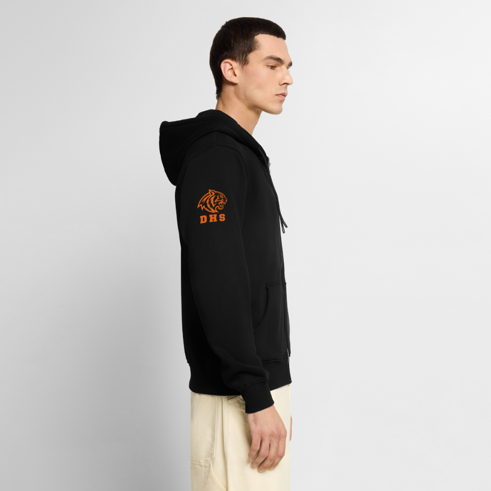 Tiger 4 Life four panel (left, right, front and back) DHS 1981 Unisex Premium Organic Zip Hoodie - black