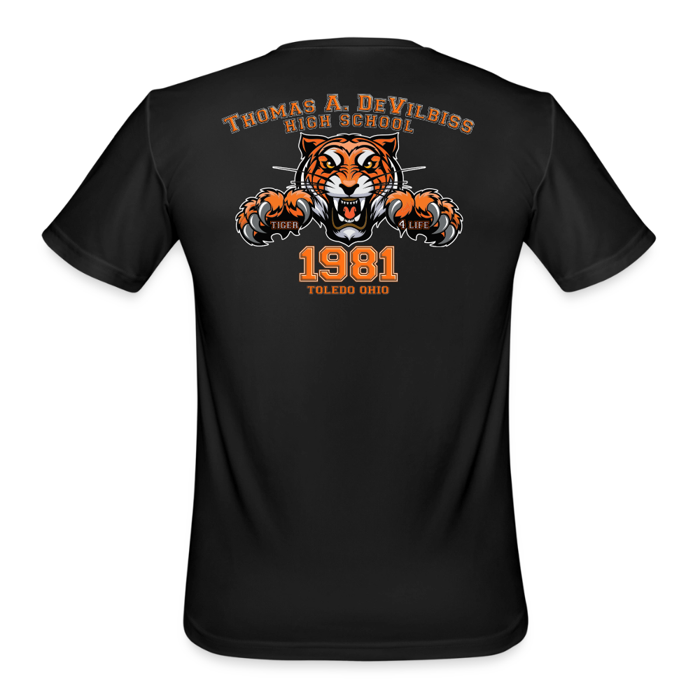 Tiger 4 Life 1981 DHS Men’s Moisture Wicking Performance T-Shirt - black